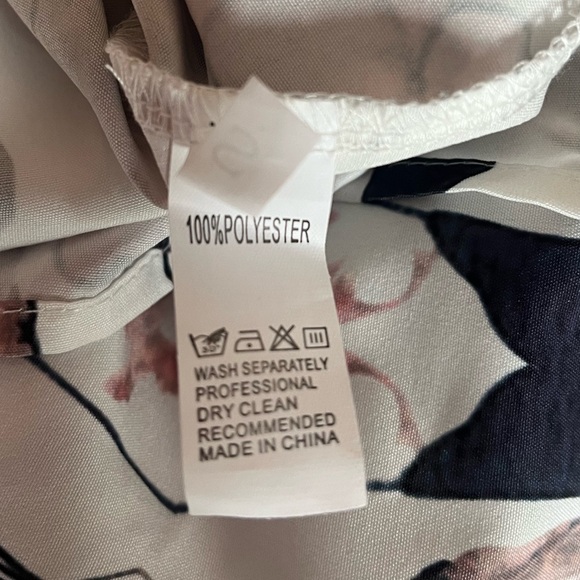 {Sunday Up} Smocked Off The Shoulder Puff Sleeve Floral Midi Dress - Size Small - Picture 9 of 9